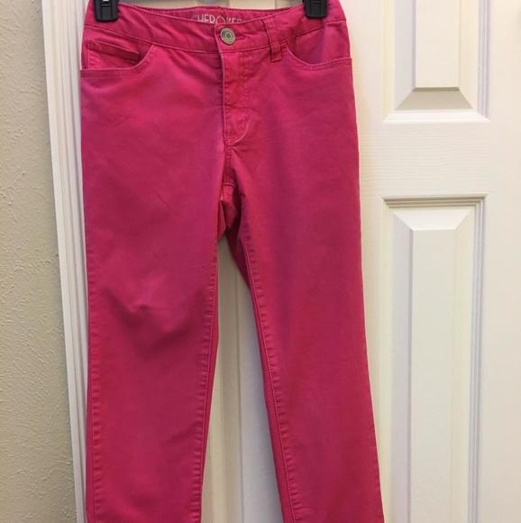 Hot pink skinnies, size 14
