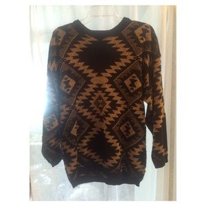Vintage geometric sweater