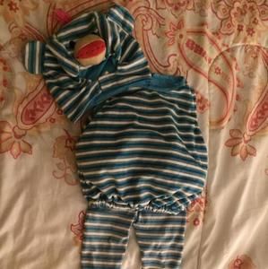 Sock Monkey Halloween Costume 9-18 months