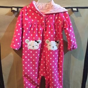 Pink Polka-dot Fleece Jumper