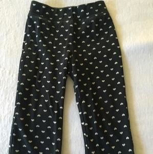Cute blk/wht Heart pants