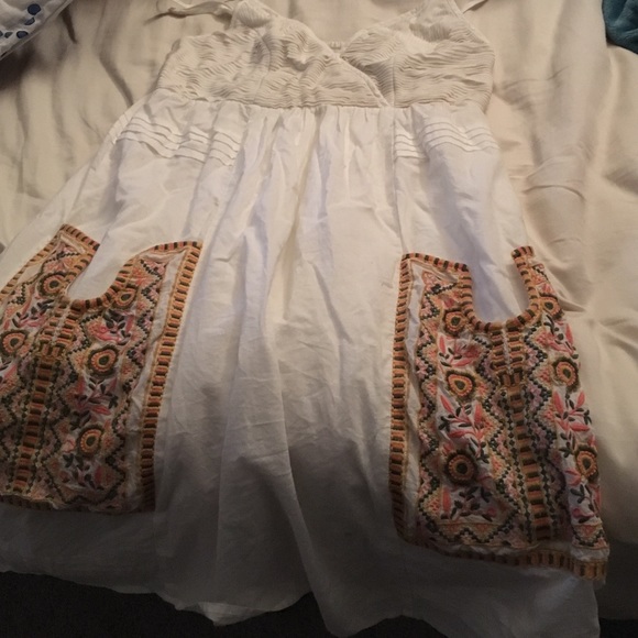 White detailed sundress