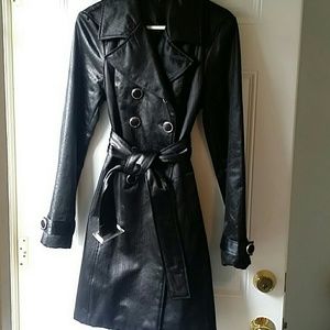 Bebe black Trench coat/ rain coat