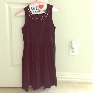 Black dress with a sparkled collar