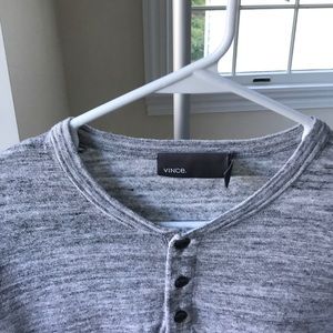 Vince dark heather grey Henley