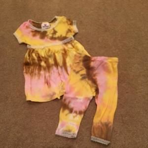 🎉🎉sale! Tye dye dress with matching leggings