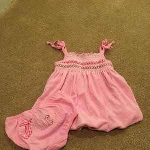Juicy terry bubble dress with bloomers