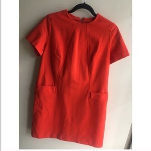 Vintage 1960's Orange MOD Dress Size L