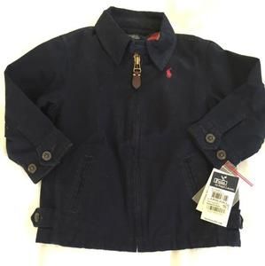 Polo Ralph Lauren Toddler Boys Chino Windbreaker Navy Blue Jacket