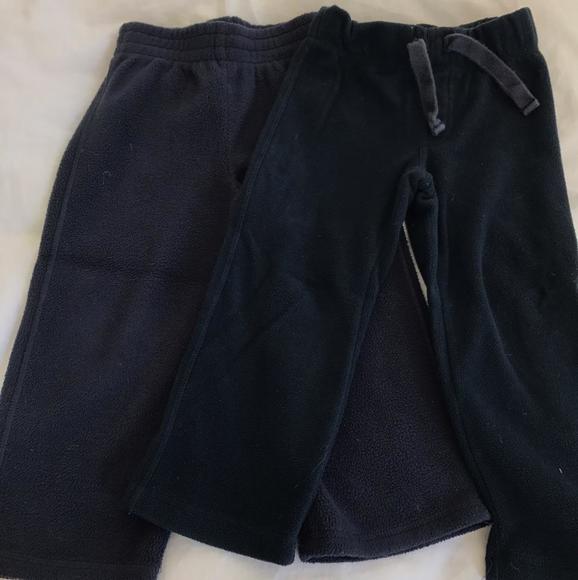 2 pairs fleece pants.  One Old Navy, one Children's Place - Picture 1 of 4