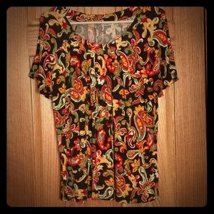 Flower Paisley Top