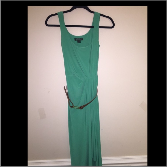Green maxi dress