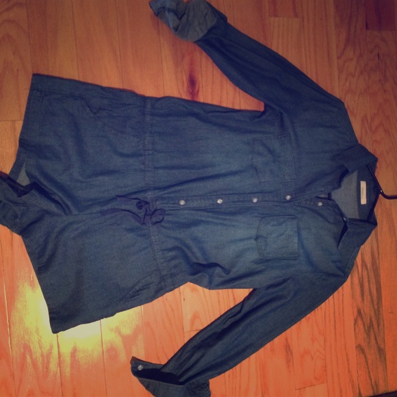 Denim Romper - Picture 1 of 2