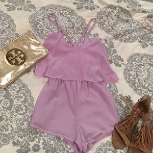 Boutique lavender romper, size small