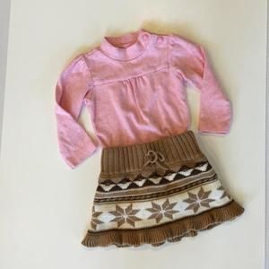 Pink baby gap long sleeve onesie