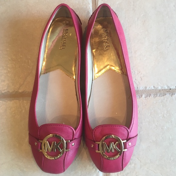 Michael Kors Pink Leather Flats