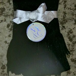 New York & Company sparkly scarf and glove set.