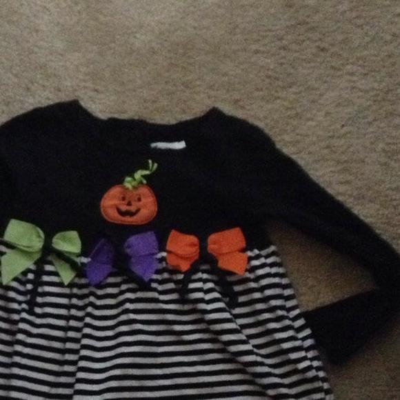Cute!   Halloween bow striped dress/shirt