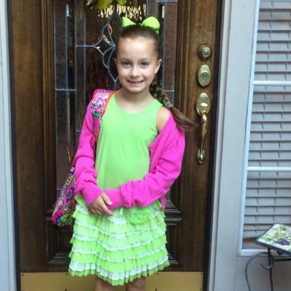 Isabella & Chloe lime green dress