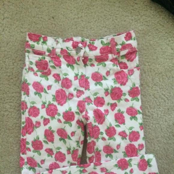 Janie and Jack rose blue jeans size 6