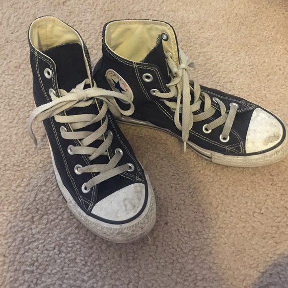 black high top converse