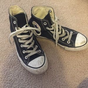 black high top converse