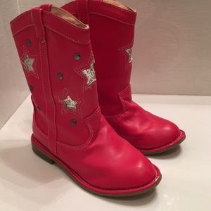 Red cowboy boots