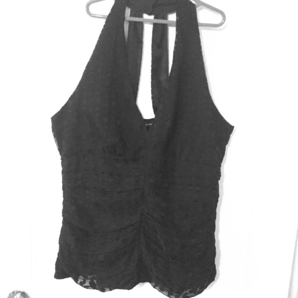 Halter sheer top