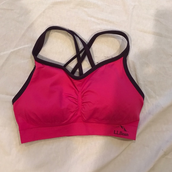 L.L Bean pink sports Bra XS