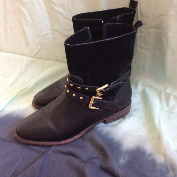 Coach leather and suede Lilliana bootie