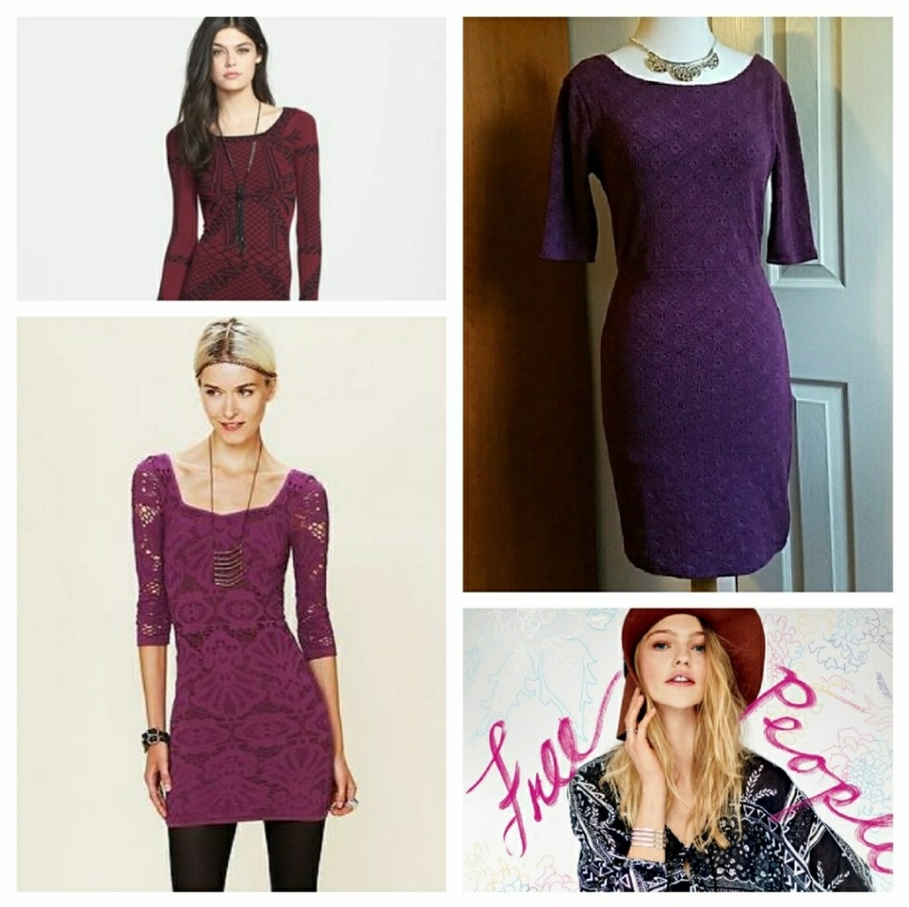 Purple free people dress