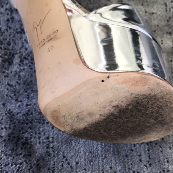 🔴SOLD🔴 zanotti Bi-color sandals. - Picture 3 of 4