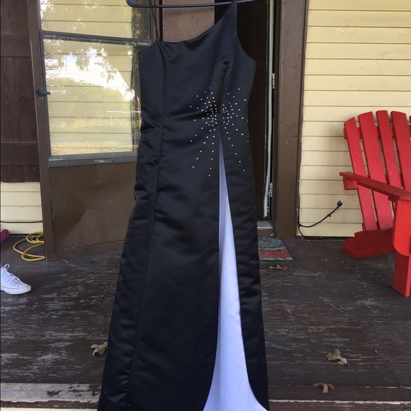 Black and White prom dress