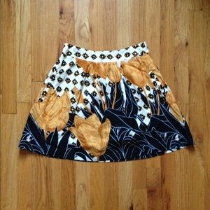 Anthropologie floral skirt