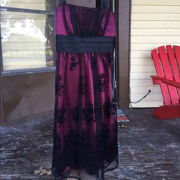 Black and Maroon dress