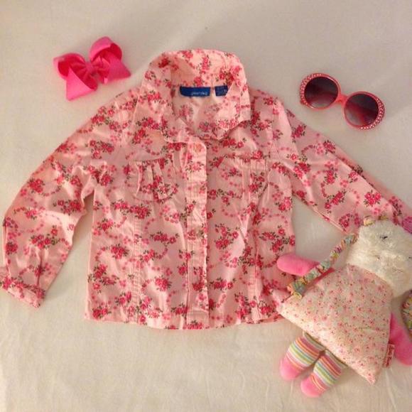 🌷💥REDUCED💥Floral button down - Greendog