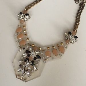 Jcrew statement necklace lucite acrylic