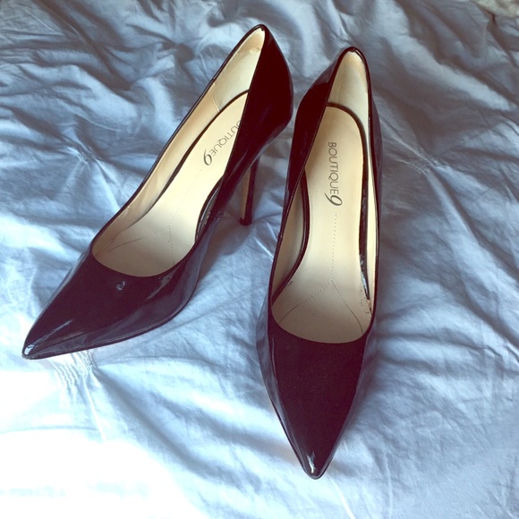 Black Patent Leather Heels Boutique 9