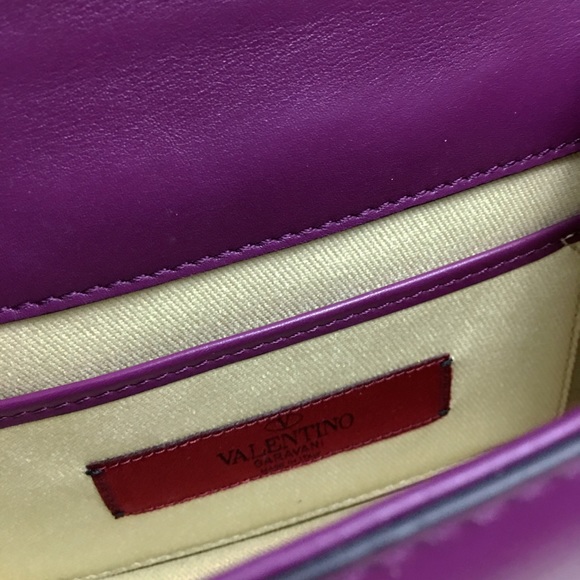 Valentino purple Glam lock shoulder bag - Picture 4 of 4