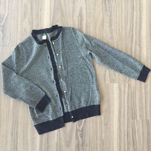 J Crew Black & White Cardigan