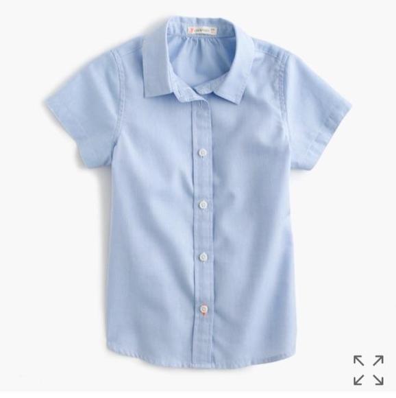 💙 NWT! Crewcuts blue button down shirt