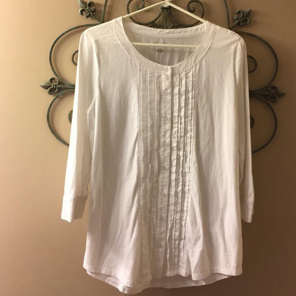 KIM ROGERS button up knit tunic