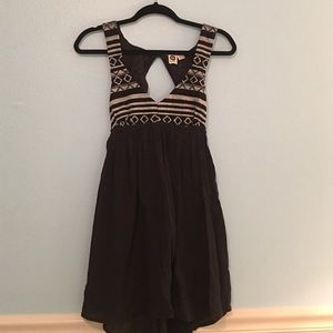 Black and white cotton dress