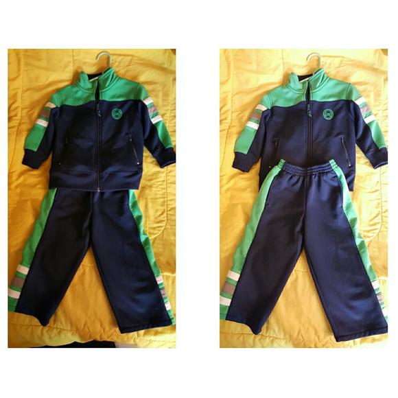 Jogging Suit Blue & green