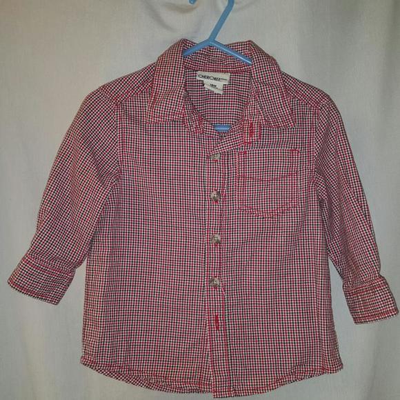 Red, black and white oxford