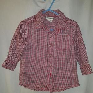 Red, black and white oxford