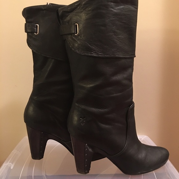 Frye Bethany Cuff Boots size 10 - black