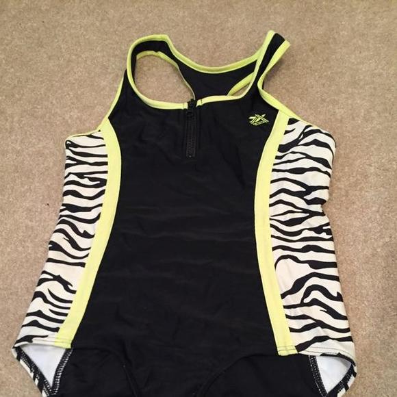 Zero Posur Swimwear one piece with a zipper in front