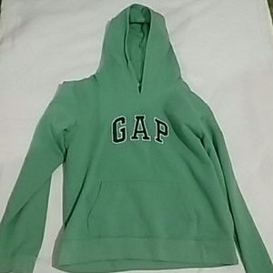 A gap Hoodie  it's light green in color