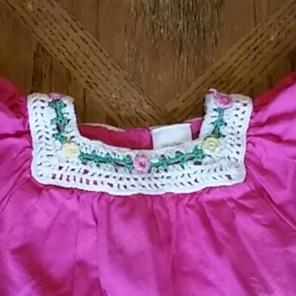 Baby Gap Other - Baby Gap 3-6 month Pink Crochet Dress Baby Gap Other - Baby Gap 3-6 month Pink Crochet Dress